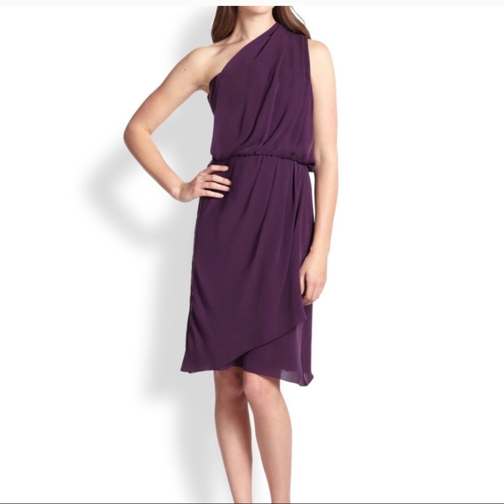 Beautiful one shoulder dress by Rebecca Taylor.